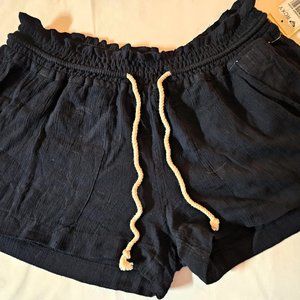 Roxy Black Relaxed Fit Shorts XL